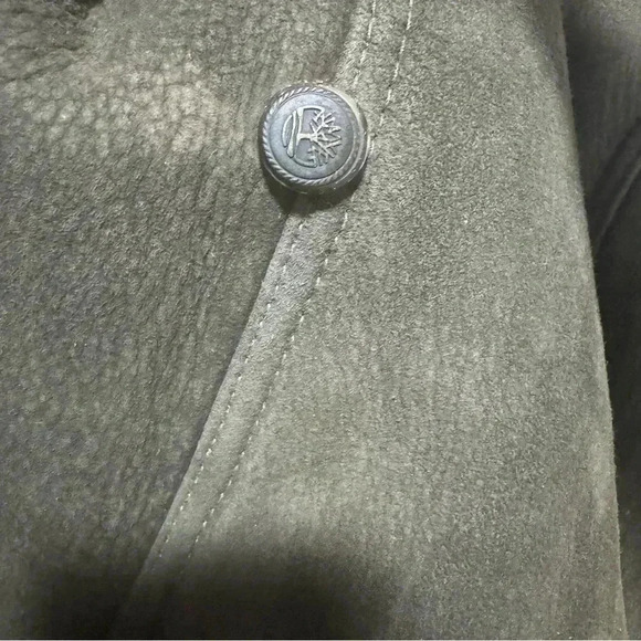 Timberland Shearling Fur Lining Jacket green brown medium men - Picture 9 of 10